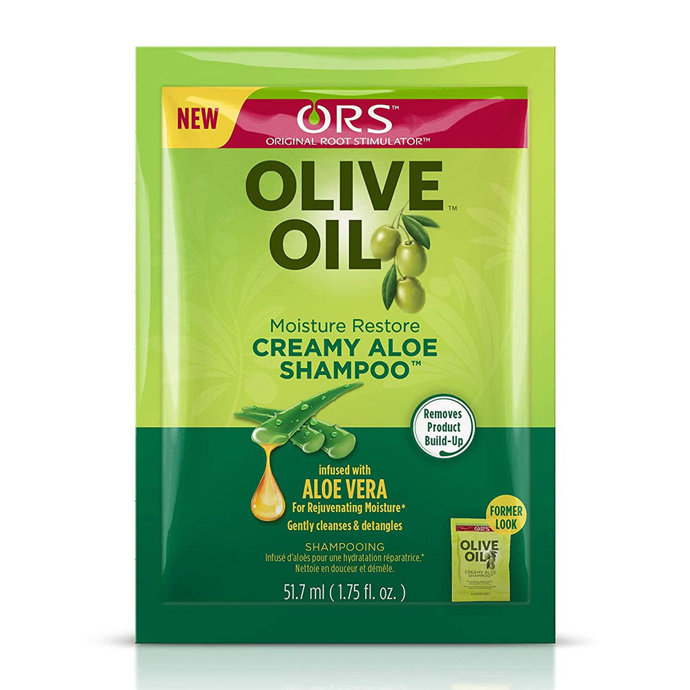 Organic Root Stimulator Olive Oil Creamy Aloe Shampoo, 1.75 Oz
